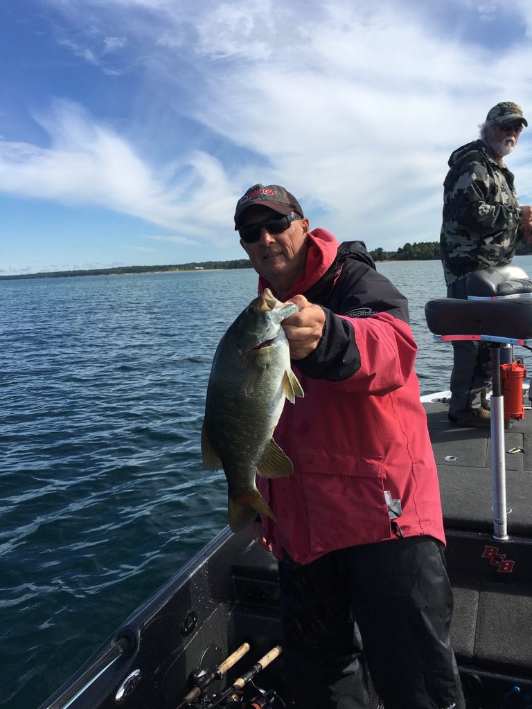 Smallmouths are also on the bite