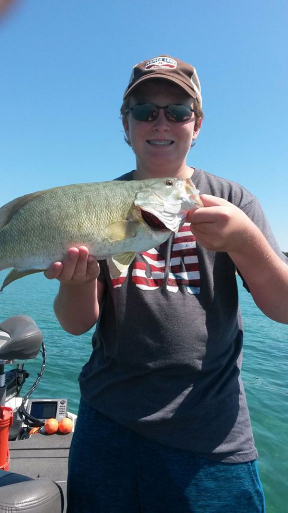 smallmouth caught by this happy young man